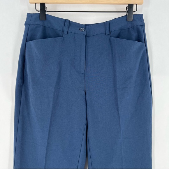 Shape Benefits by Chadwicks Diane Tummy Control Straight Leg Pant in Navy - Picture 3 of 12